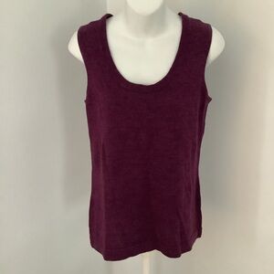 Coldwater Creek Rich Plum Knit Tank Top 
Sz. M
